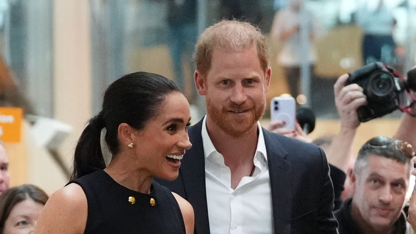 Prince Harry and Meghan visit children's hospital at start of Australia trip