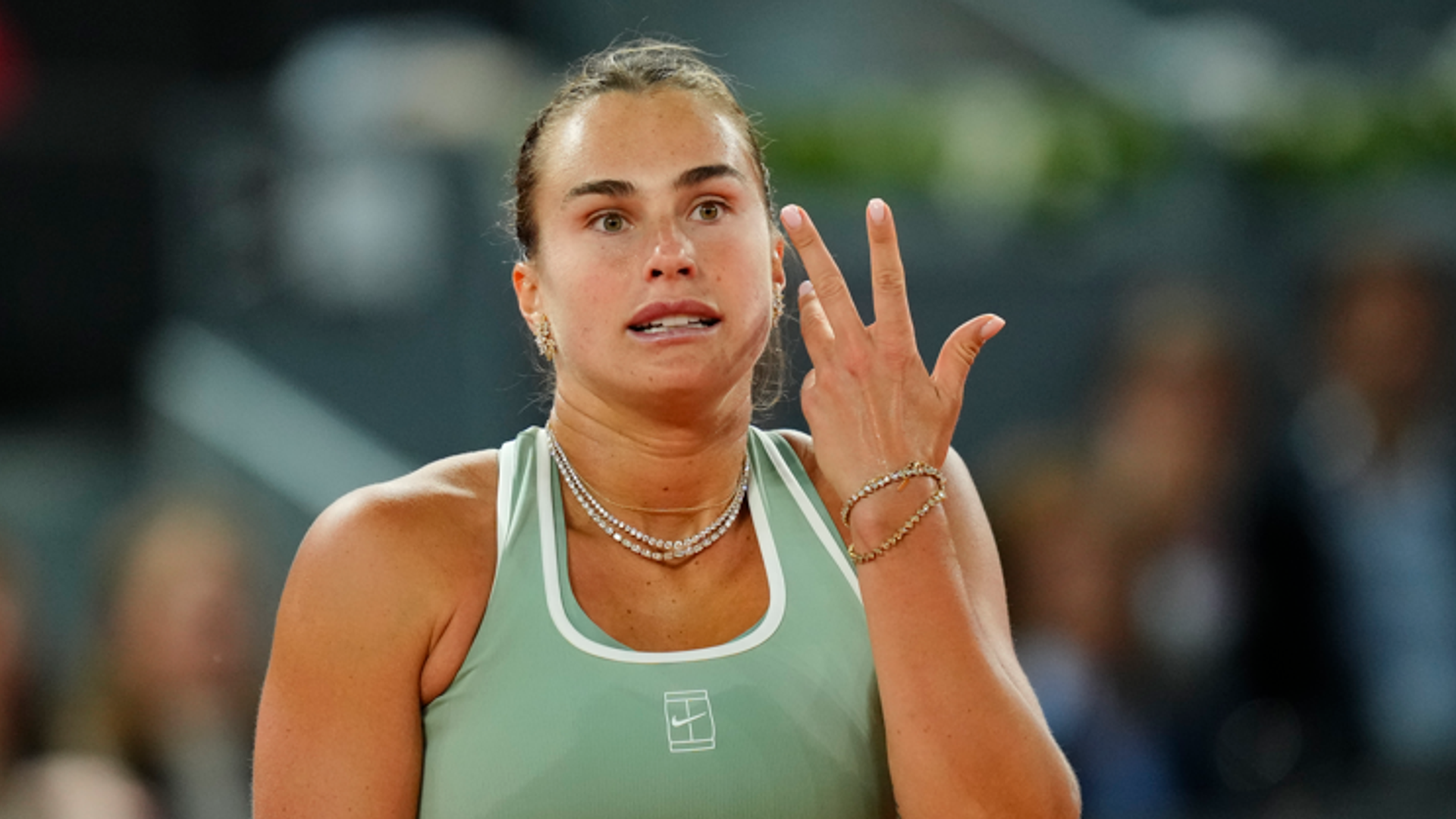 Sabalenka cuts French Open presser short amid prize fund row