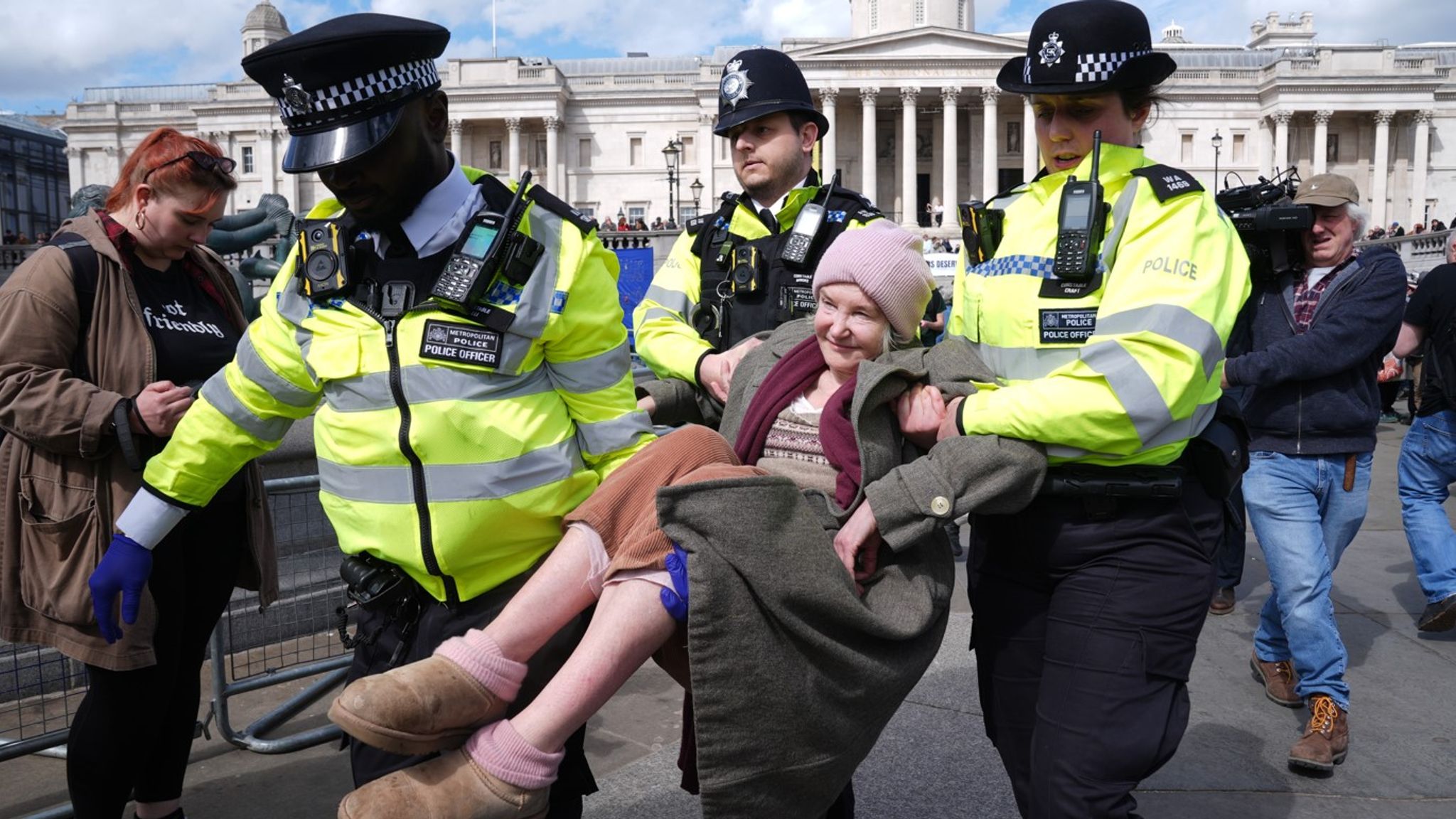 Massive Attack musician Robert Del Naja among more than 500 arrested at ...