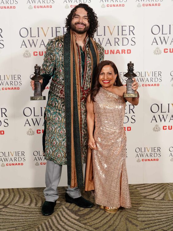 James Hameed and Arti Shah, aka Paddington Bear. Pic: Ian West/ PA