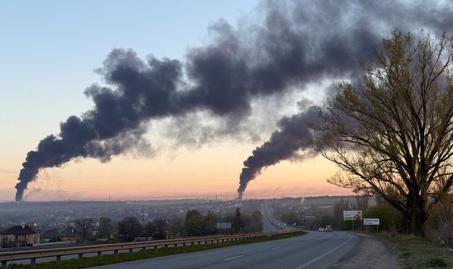 Seven killed in Ukraine after major Russia drone attack, as RAF deploys Typhoon jets over Romania