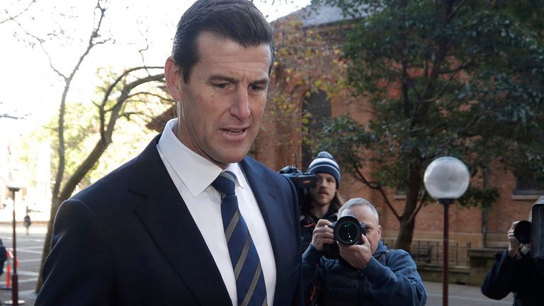 Roberts-Smith at a court hearing in Sydney in June 2021. Pic: AP