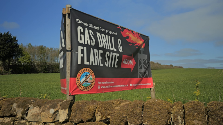 Local campaigners fear the proposed mini fracking project could trigger minor earthquakes and is at odds with efforts to slow climate change