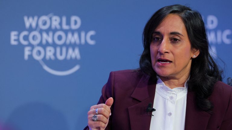 Anita Anand at the 2026 World Economic Forum. Pic Reuters