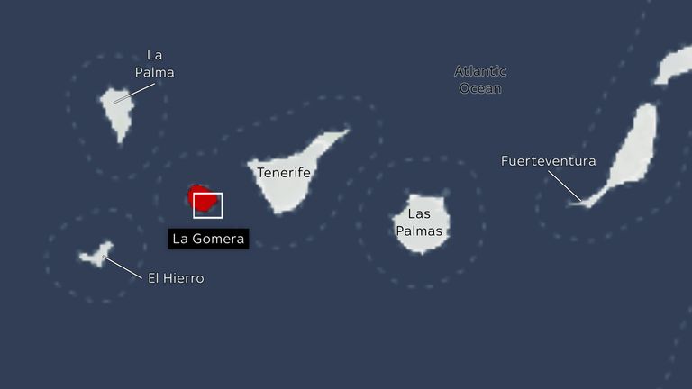 The crash took place on the GM-2 highway in San Sebastian de La Gomera