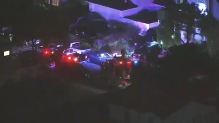 Cole Allen's home in California, was being searched after his arrest in Washington DC