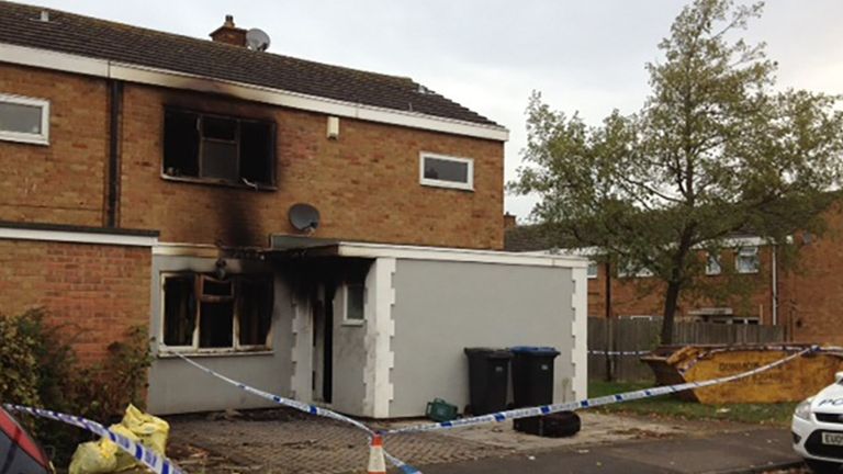 The aftermath of the fire in Harlow. File pic: Essex Police