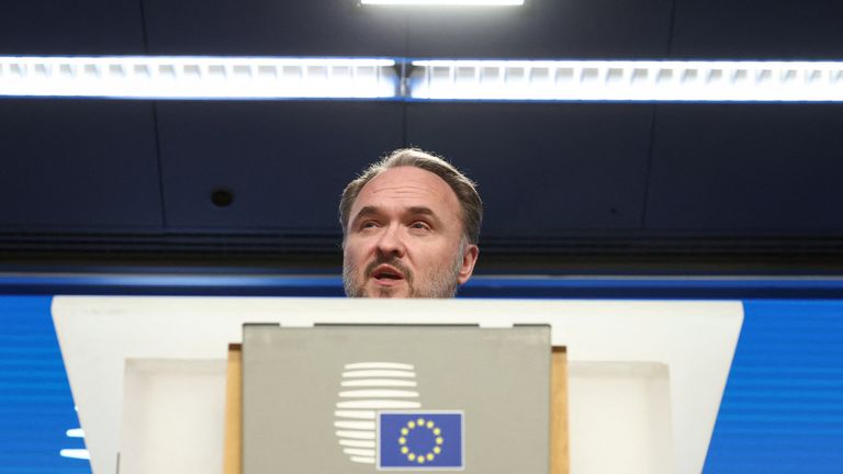 Dan Jorgensen, the EU's energy commissioner, speaking in Brussels last week. Pic: Reuters