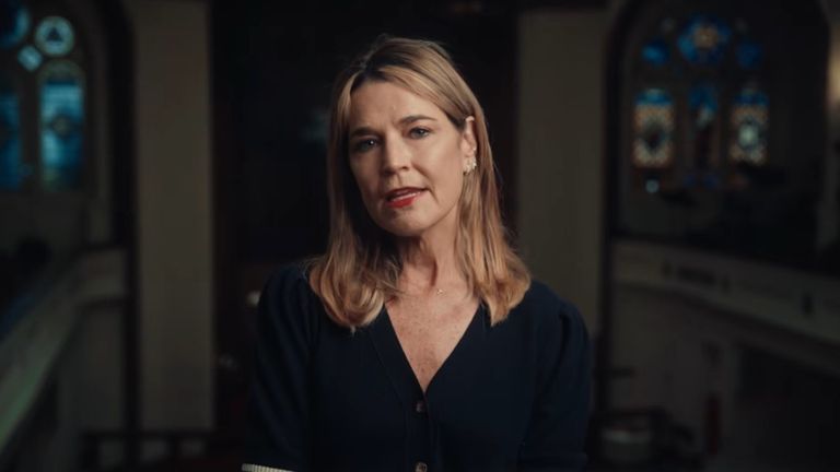 Ms Guthrie speaks in an Easter Sunday video message. Pic: Good Shepherd