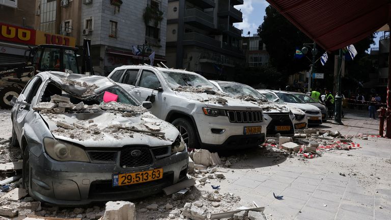 Iran has been firing missiles and drones at Israel (pictured) and neighbouring countries in the region. Pic: Reuters