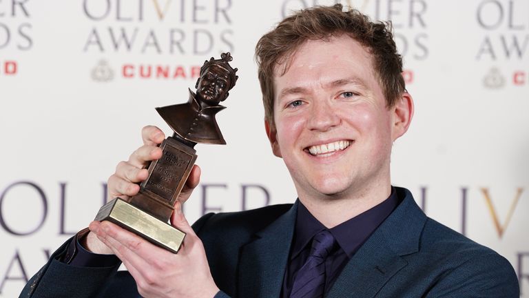 Jack Holden was named best actor for Kenrex. Pic: Ian West/ PA