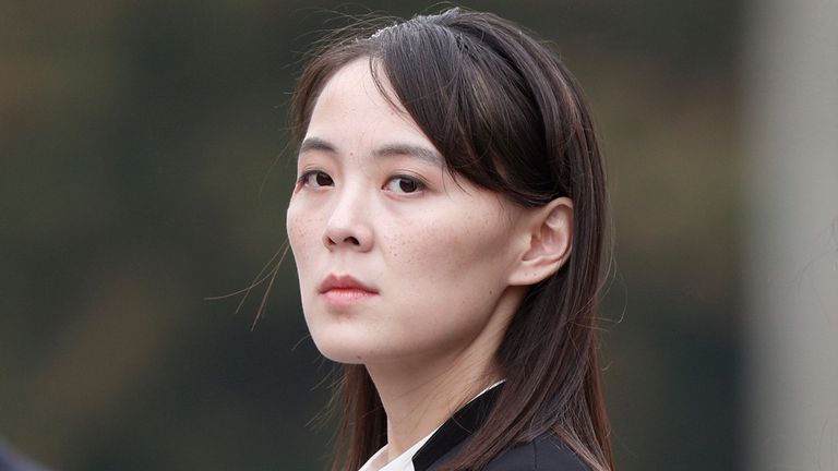     Kim Jong Un's sister, Kim Yo Jong. photo: AP