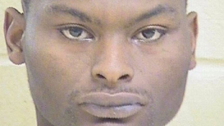 Shamar Elkins was previously convicted in 2019 for a firearms offence. Pic: Shreveport Police/Reuters
