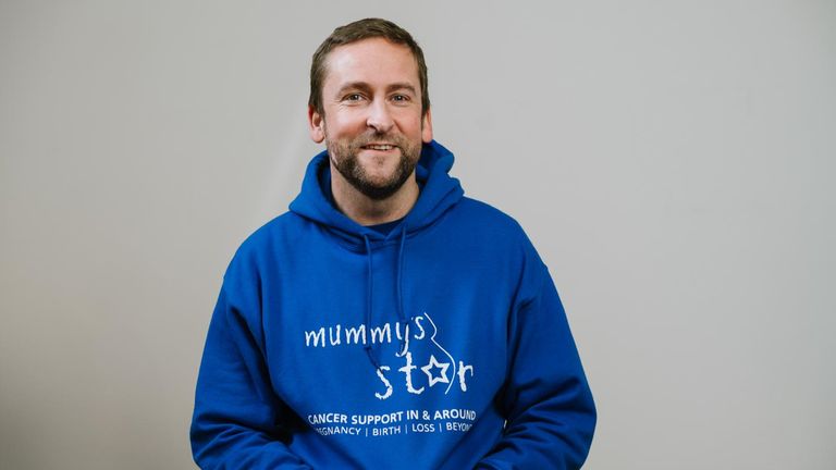 Pete Wallroth is leading the campaign after his own wife was diagnosed with cancer while pregnant. Pic: Mummy's Star.