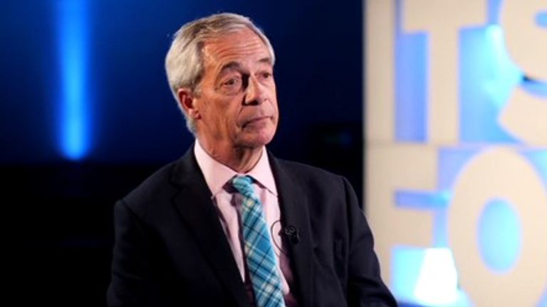 Reform UK leader Nigel Farage