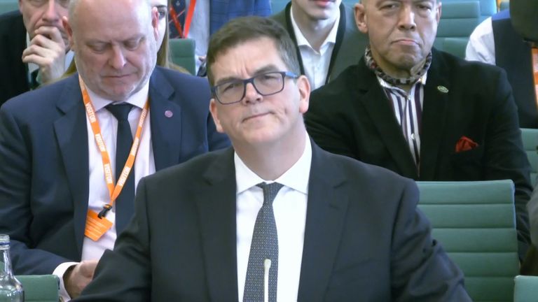 Sir Olly Robbins appeared before the Foreign Affairs Committee on Tuesday. Pic: PA