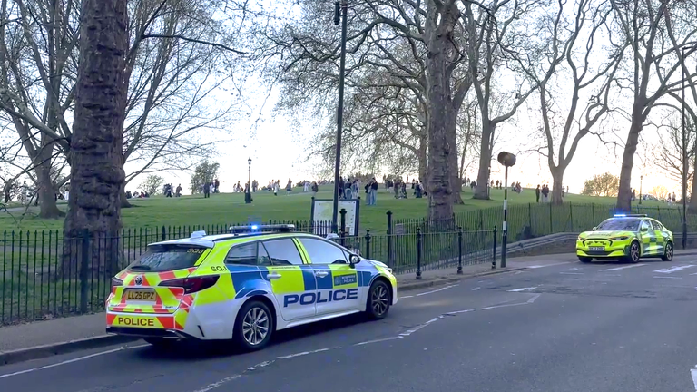 Police were called to reports of a fight. Pic: PA