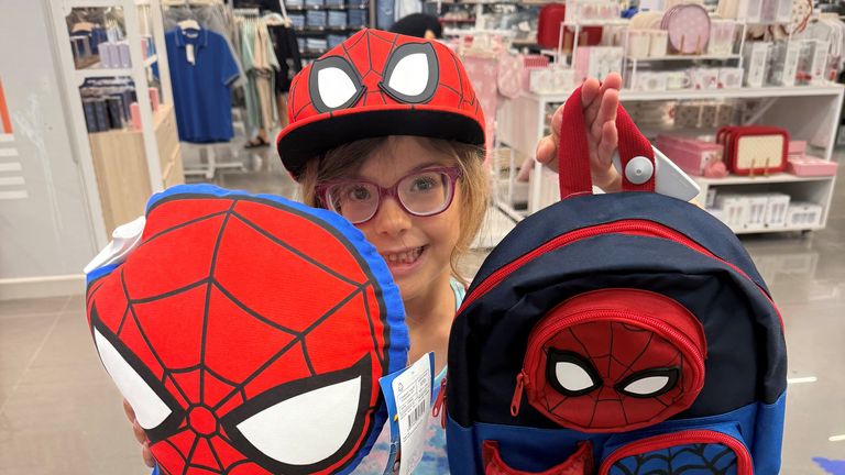 Saffie is huge a Spider-Man fan. Pic:  Great Ormond Street Hospital