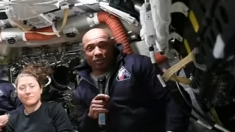 Listen to Artemis pilot's inspirational message