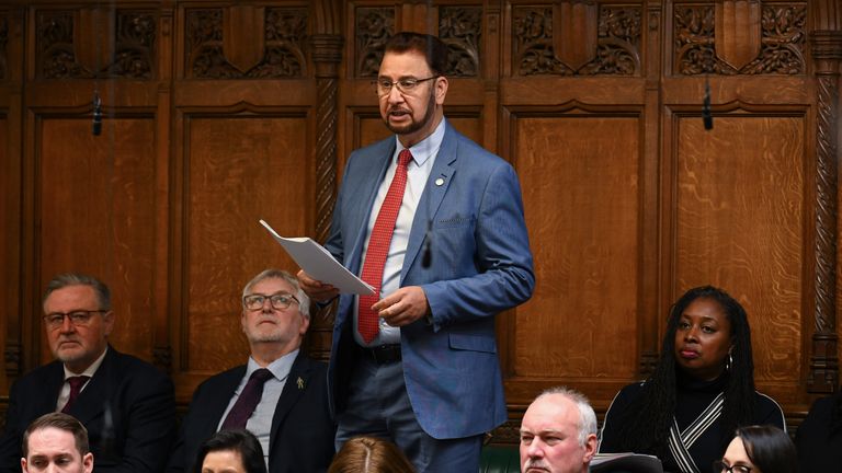 Labour MP Afzal Khan. Pic: House of Commons via PA