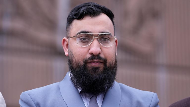 Muhammad Amaad outside Liverpool Crown Court. Pic: PA