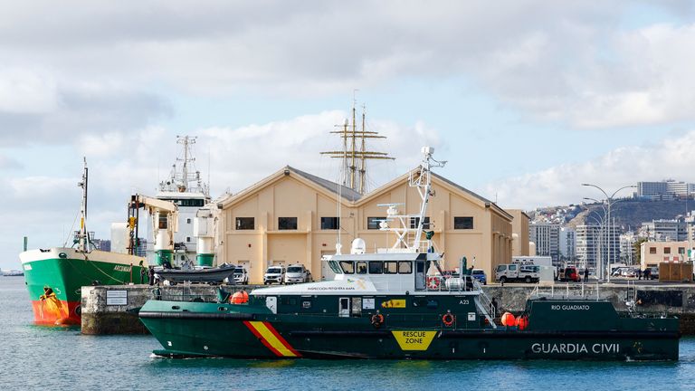 The Arconian pictured in Las Palmas de Gran Canaria. Pic: Reuters
