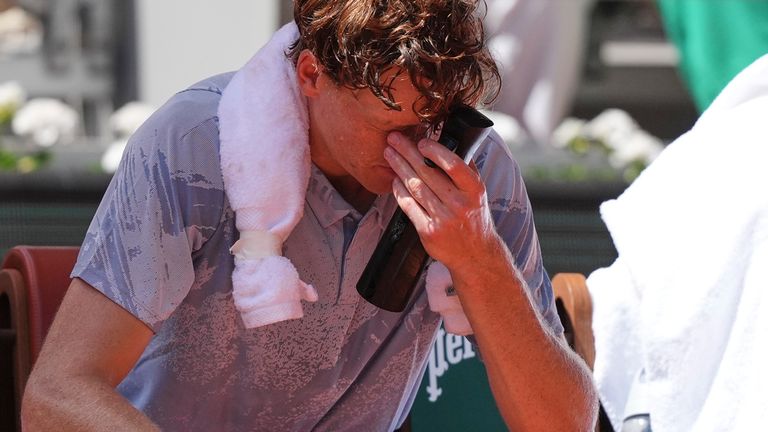 Unwell' Jannik Sinner suffers shock defeat to Juan Manuel Cerundolo in  French Open second round | World News | Sky News