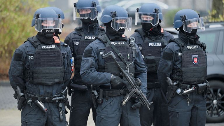 Security for her court appearances was tight. Pic: Reuters