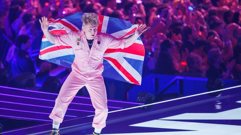 Look Mum No Computer represented the UK this year, picking up just one point. Pic: Jens Bettner/picture-alliance/dpa/AP Images