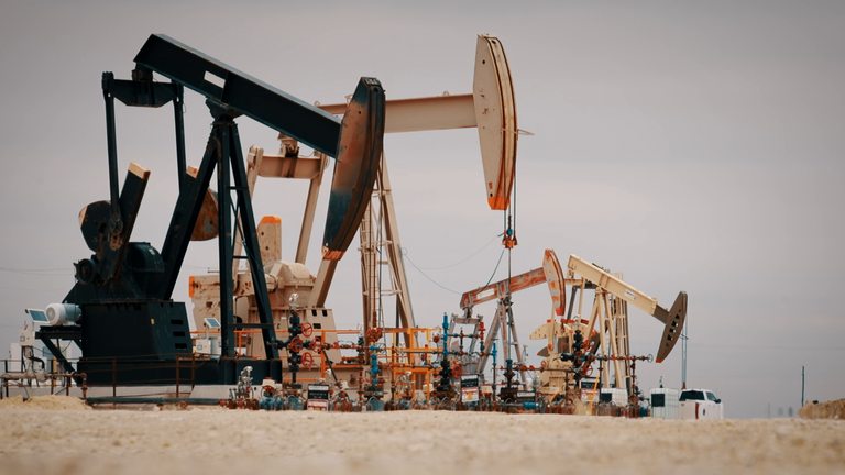 Oil pumpjacks in the Permian Basin