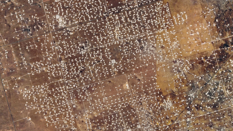 A satellite picture of the Permian Basin