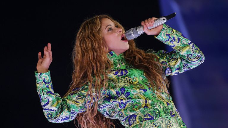 Shakira performing in Brazil in May. Pic: Reuters