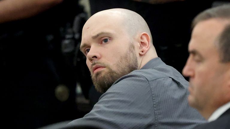 Horner after being sentenced to the death penalty at the Tim Curry Criminal Justice Center in Fort Worth, Texas. Pic: AP