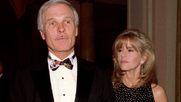 Ted Turner with his ex-wife Jane Fonda. Pic: Reuters
