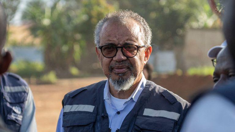 WHO director-general Tedros Adhanom Ghebreyesus. Pic: Reuters