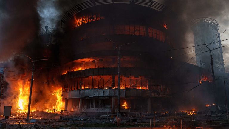 Volodymyr Zelenskyy said that at least 83 ⁠people were injured ​by the ​Russian attack. Pic: AP