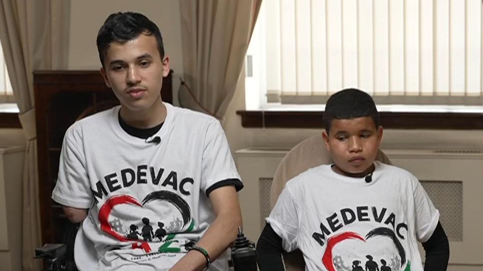 Gaza boys evacuated to Britain for medical treatment say promises unfulfilled
