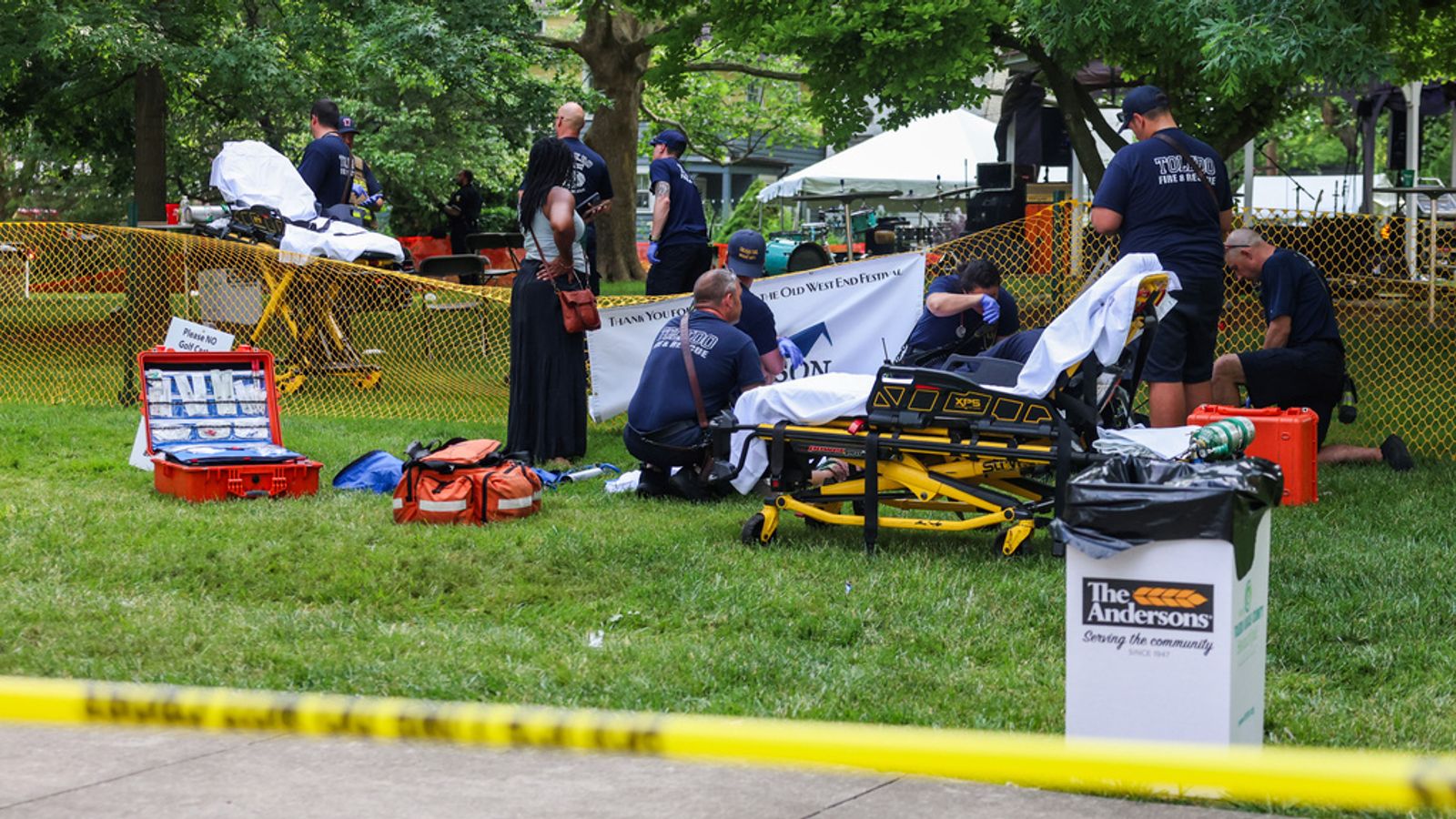 Manhunt after 12 people shot at festival in Ohio | US News | Sky News