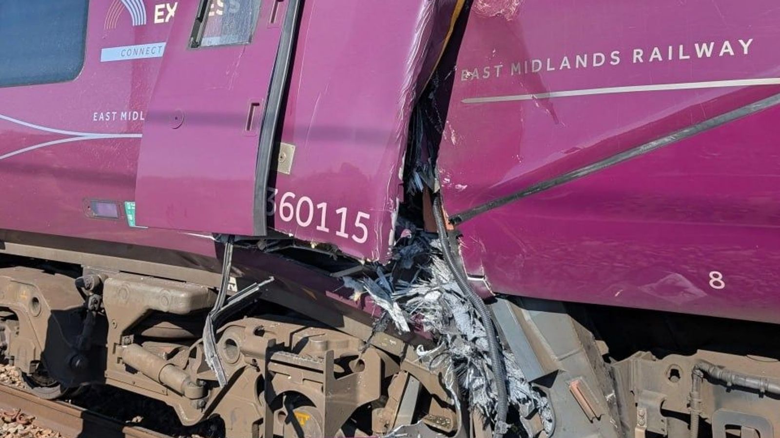 Aerial Images Show Scene Of Rail Crash Near Bedford News UK Video aerial-images-show-scene-of-rail-crash-near-bedford-news-uk-video