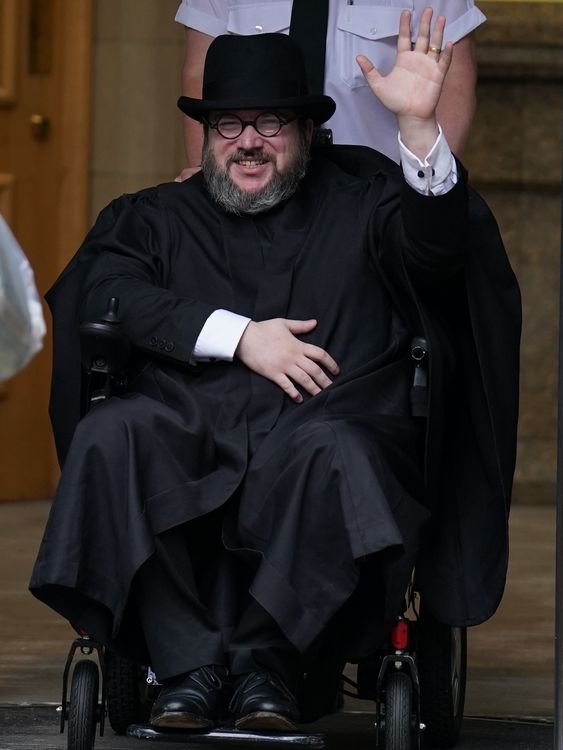 Rossi leaving Edinburgh Sheriff and Justice of the Peace Court in January 2024. Pic: PA