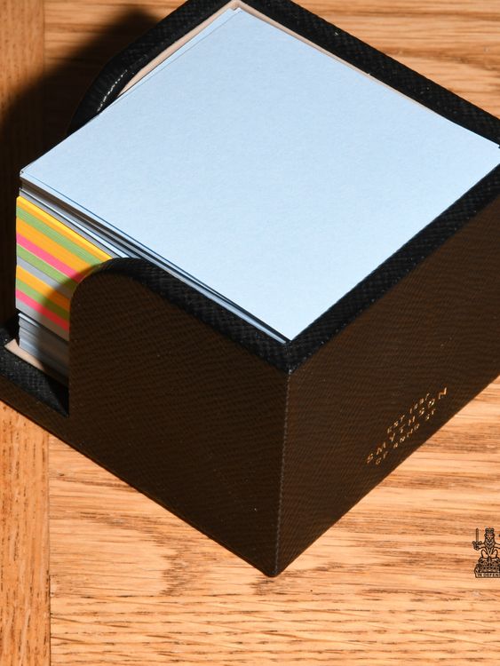 Memo holder from Smythson: £195