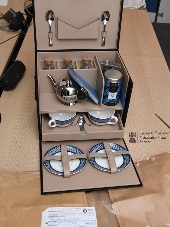 Tea set from Smythson: £2,396
