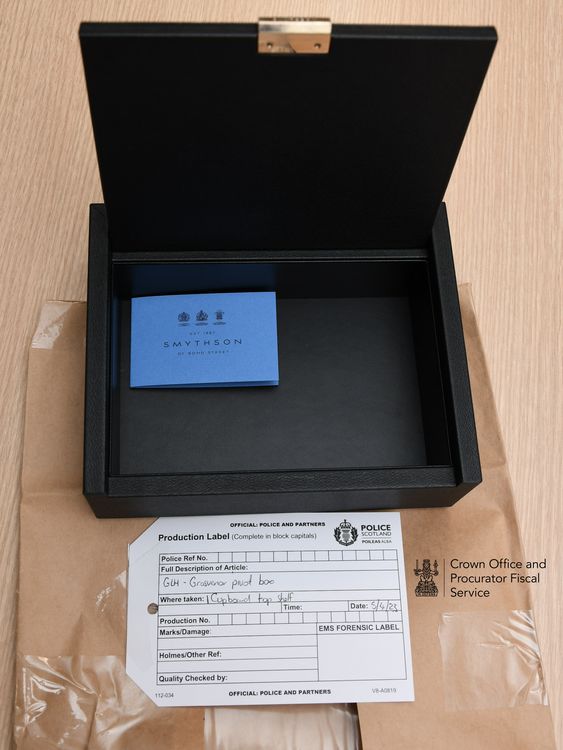 Grosvenor pivot box from Smythson: £354.40