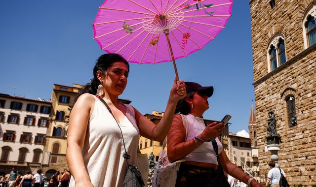 Europe swelters as heatwave intensifies - with temperatures of up to 44C forecast