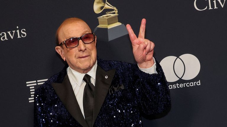 Davis at the 2024 pre-GRAMMY gala. Pic: Reuters