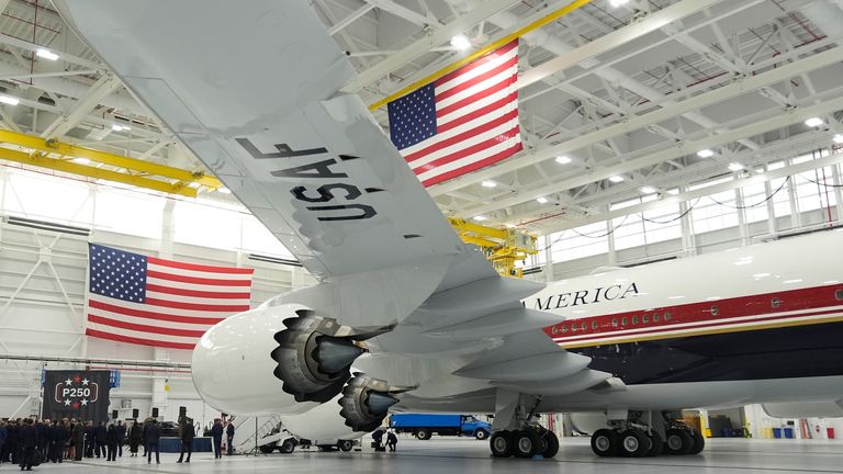 The bolder look features a navy blue underbelly with a red strip above it. Pic: AP