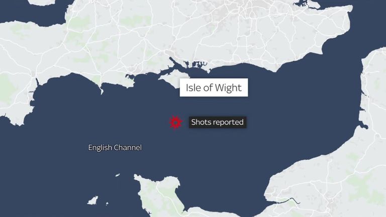 The location of the incident involving a Russian warship in the English Channel.