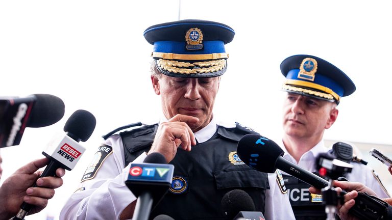 Montreal Police Chief Fady Dagher. Pic: AP