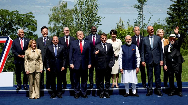 G7 summit on 16 June. Pic: Reuters