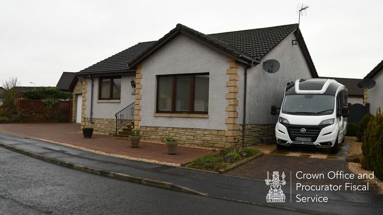 The motorhome was kept at Peter Murrell's mother's home in Fife. Pic: Crown Office